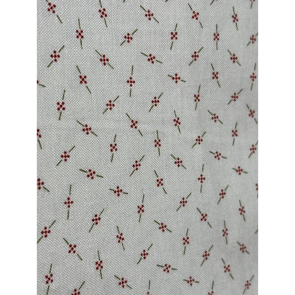 Andover Kathy Hall Floral Cotton Fabric 1/2 yard x 44" Cream Red Print Quilting